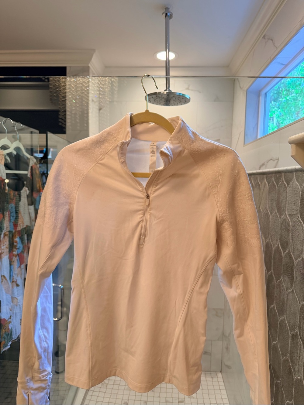 White embroidered lululemon
